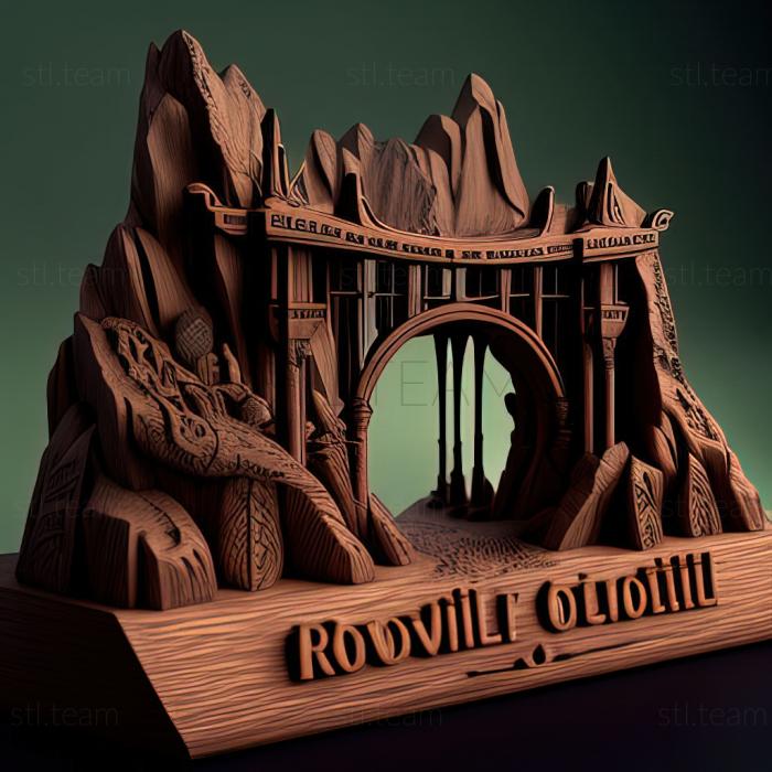 3D модель Затерянный мир Готитель Мост Скайэрроу и Готир (STL)